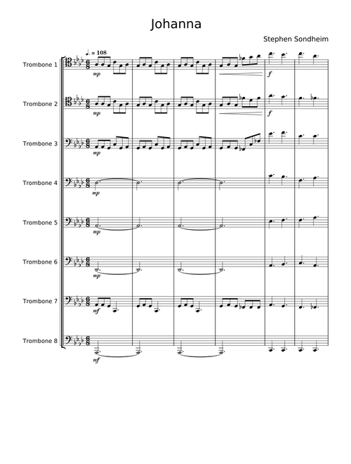 Johanna - Stephen Sondheim