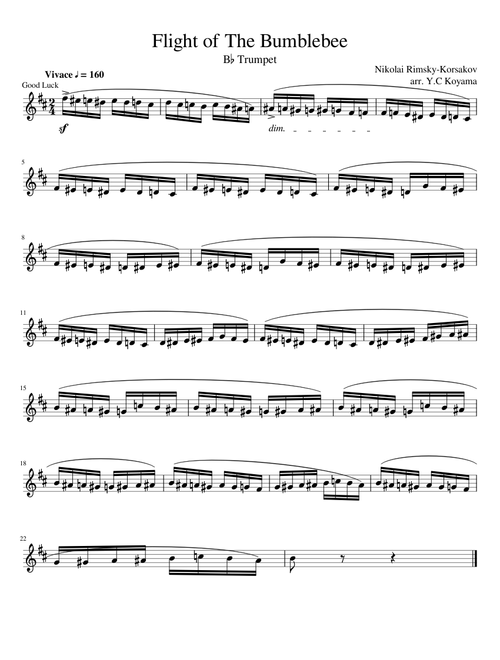 Flight of The Bumblebee Trumpet