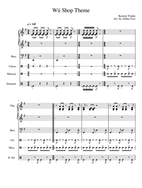 Wii Shop Theme (Full Score)