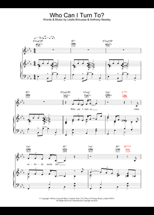 Play Official version of Who Can I Turn To (When Nobody Needs Me