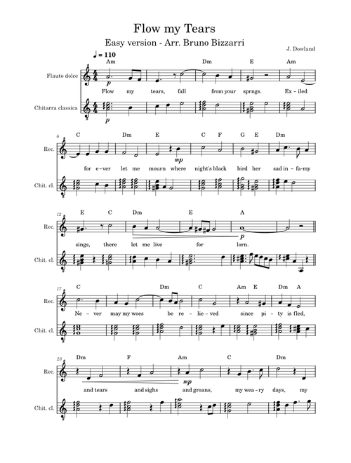 Flow my Tears – John Dowland