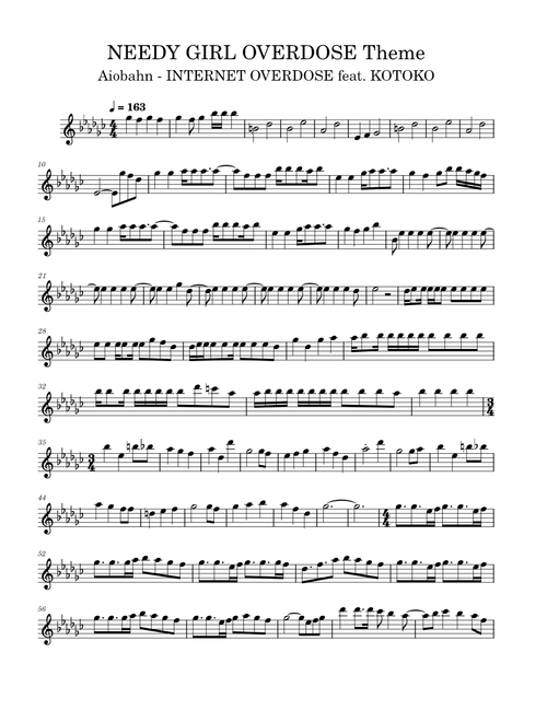 NEEDY GIRL OVERDOSE Theme