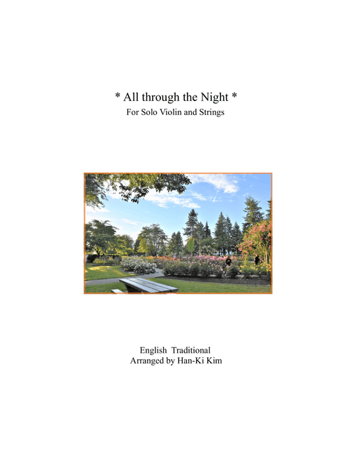 All through the night (Solo Violin and Strings) (Arr. Han-Ki Kim) - English Traditional (Small Ensemble)