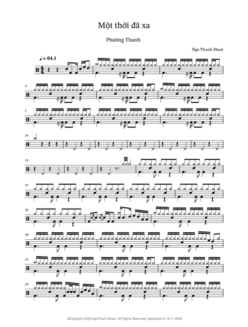 Mot Thoi Da Xa Drum – NgoThanh-Music