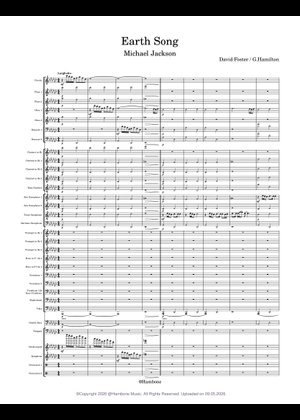 Play Official version of Earth song Sheet Music by Michael Jackson for ...