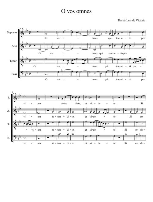 O vos omnes- Victoria