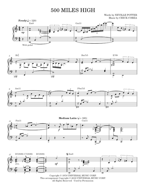 500 Miles High - Chick Corea Elektric Band (Piano Solo)