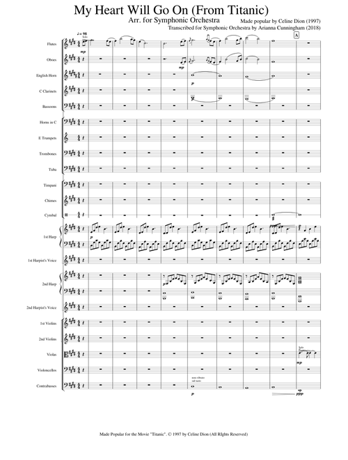 My heart will go on orchestra