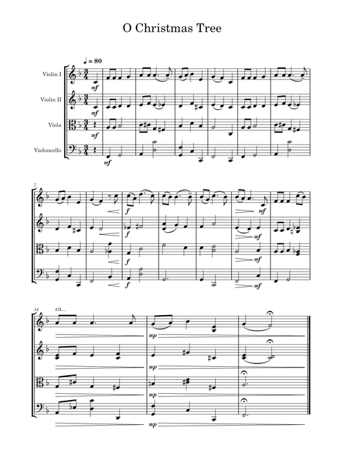 O Christmas Tree – Misc Traditional