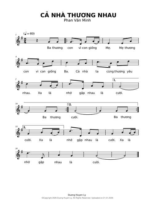 CẢ NHÀ THƯƠNG NHAU - Phan Văn Minh (Đàn Bầu G)