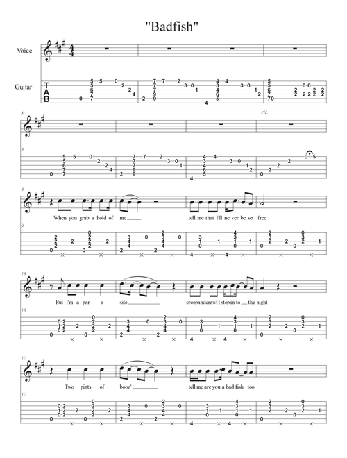 Badfish (Arr. John Horowitz) - Sublime (Solo Guitar)