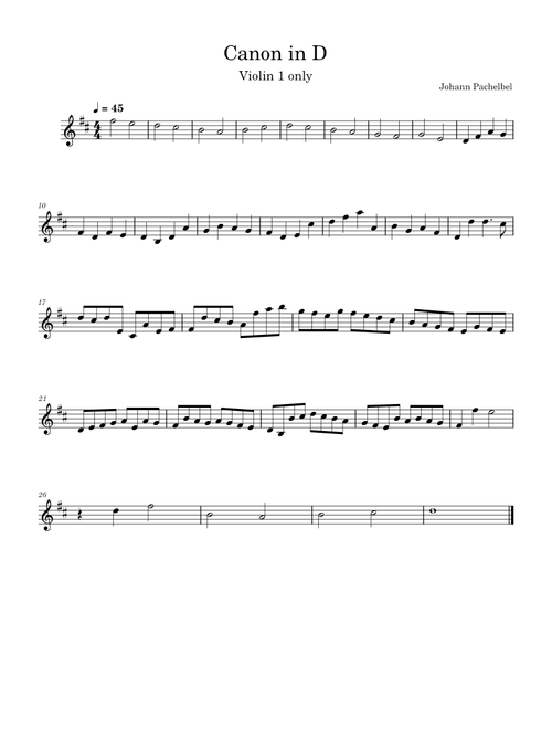 Canon in D major, BWV 1086 – Johann Sebastian Bach Canon in D major, BWV 1086 – Johann Sebastian Canon in D Johann Pachelbel