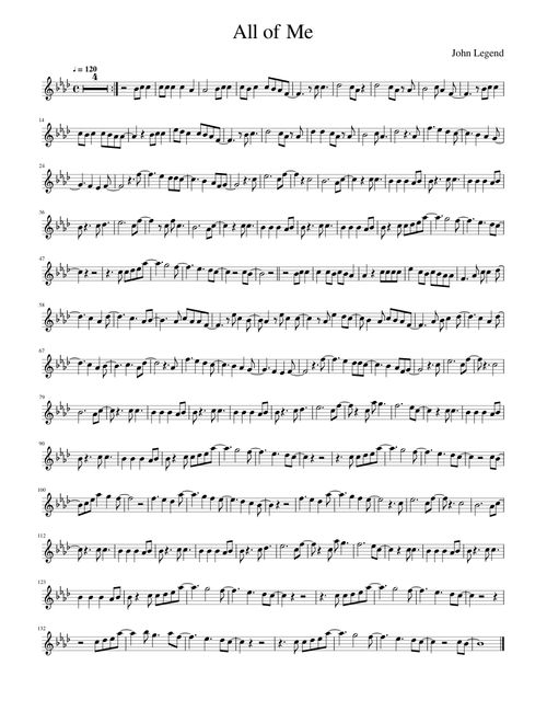 John Legend - All of Me Violin Solo