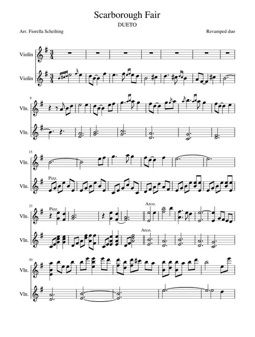 Scarborough Fair-DUETO