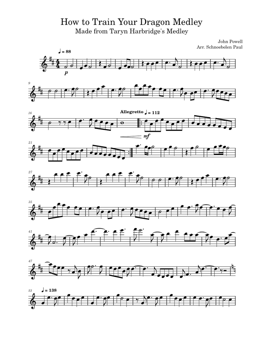 How to Train Your Dragon John Powell How to Train Your Dragon Flute