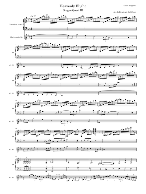 Heavenly Flight - Koichi Sugiyama for Clarinet and Piano