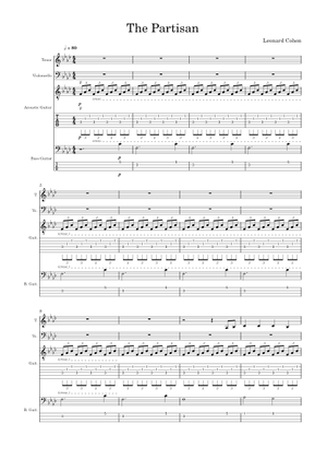 Play Official version of The partisan Sheet Music by Leonard Cohen for ...