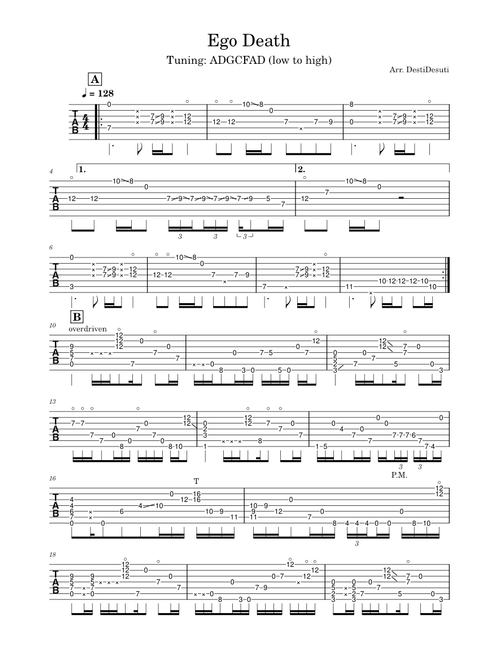 Ego Death – Polyphia Ego Death Tab