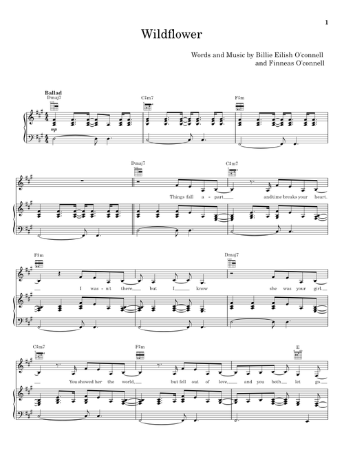 WILDFLOWER - Frank Churchill, Richard M Sherman & Robert B Sherman, Alan Menken, Elton John, Randy