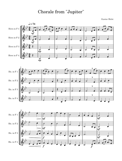 Chorale from "Jupiter"