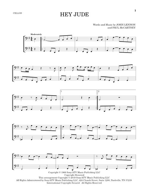 Hey Jude - The Beatles (Cello Duet)