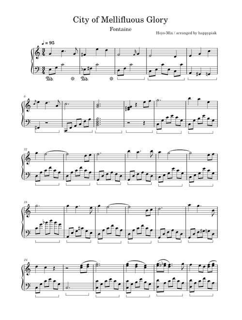 City of Mellifluous Glory Piano