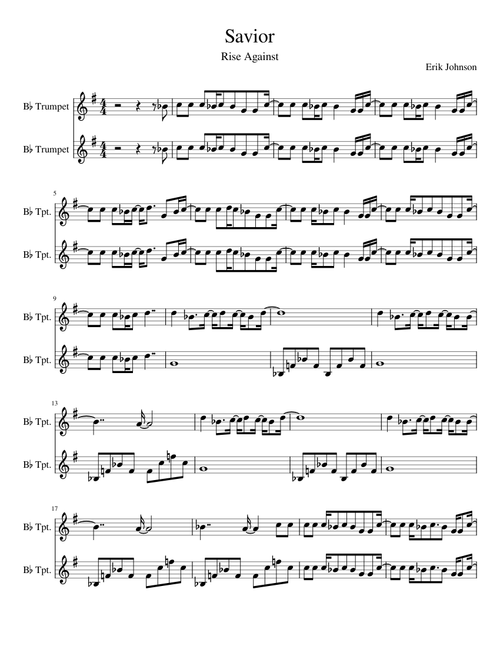 Savior Trumpet Duet