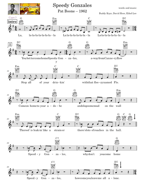 Speedy gonzales – Pat Boone