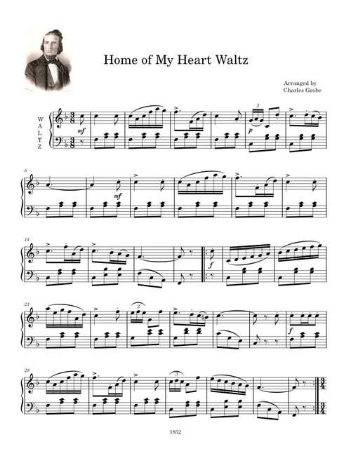 Home of My Heart Waltz Charles Grobe 1852