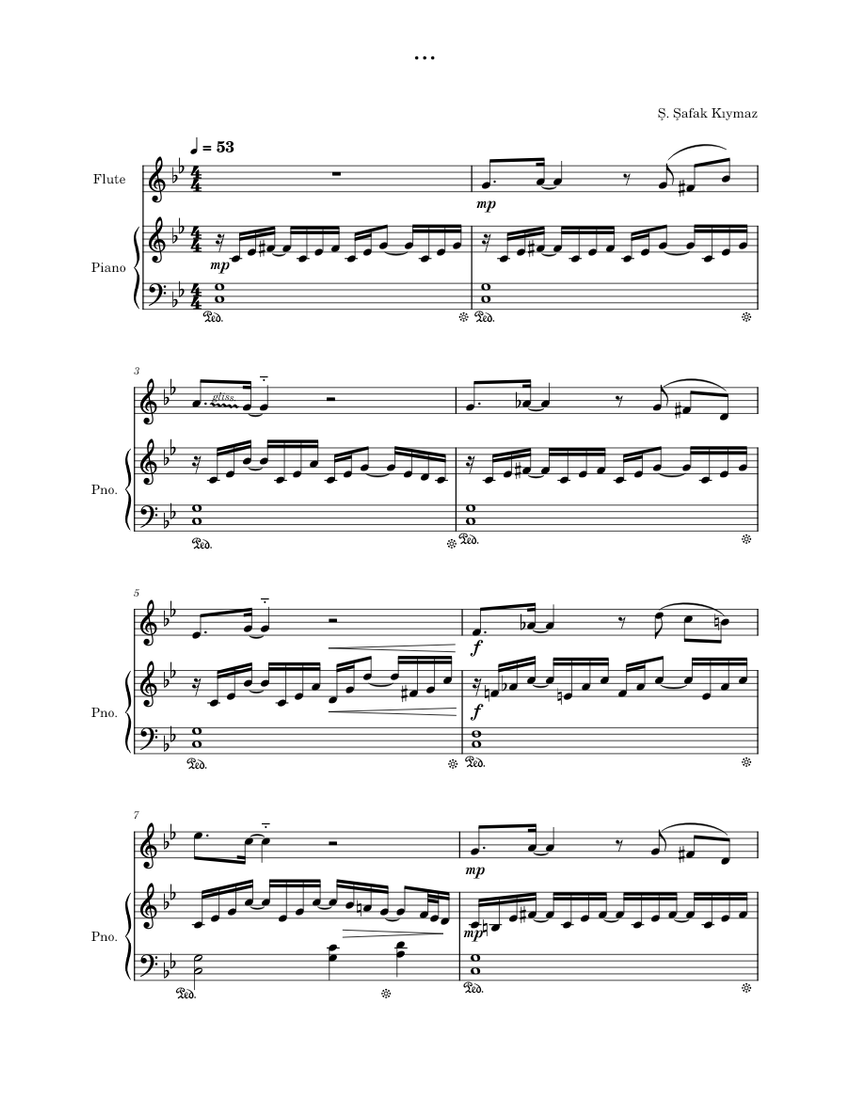 Flute Piano Sheet music for Piano, Flute (PianoVoice)