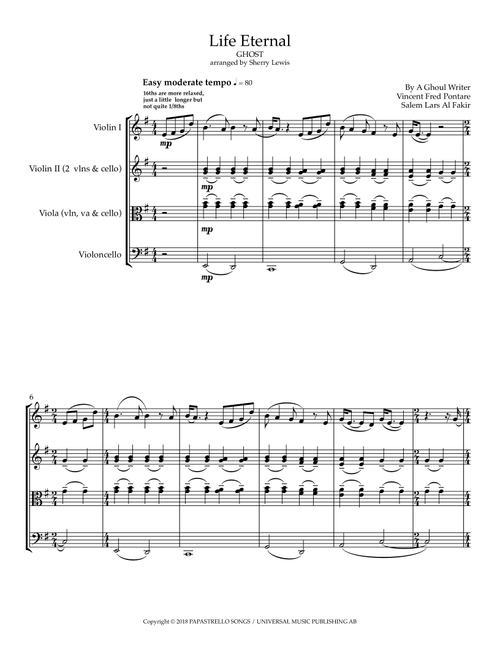 Life Eternal (Arr. Sherry Lewis) - Ghost (String Ensemble)
