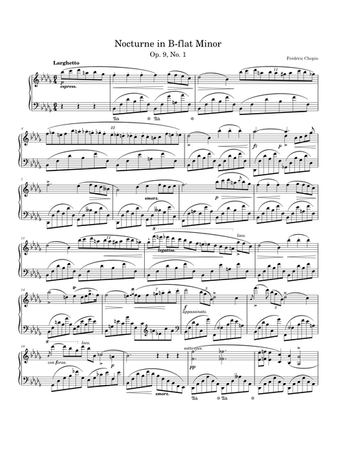 Nocturne in B-flat Minor - Frédéric Chopin