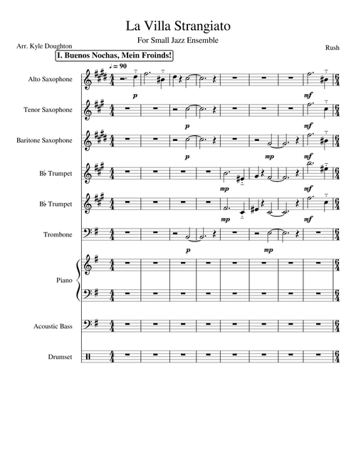 Rush - La Villa Strangiato: Jazz Band Arrangement