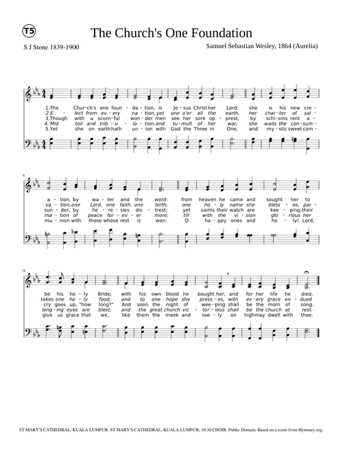 The Church's One Foundation - Aurelia