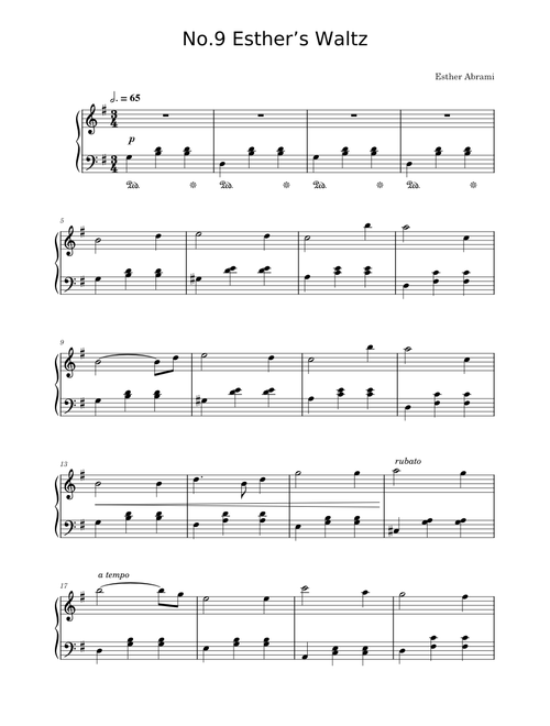 No.9 Esther's Waltz – Esther Abrami