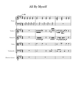 All by myself – Eric Carmen Sheet Music for Piano (Solo