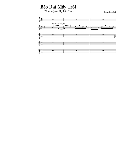 Bèo Giạt Mây Trôi - Melody - Multiple Versions - YWCM