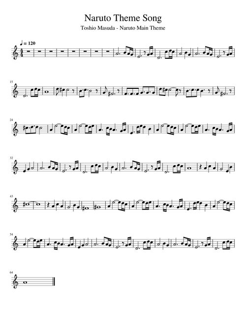 Naruto Main Theme – Toshio Masuda Naruto Theme Song