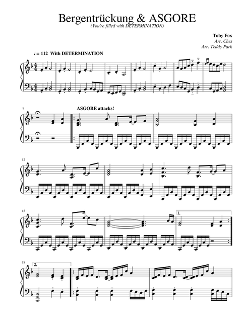 Undertale Piano - Bergentrückung/ASGORE