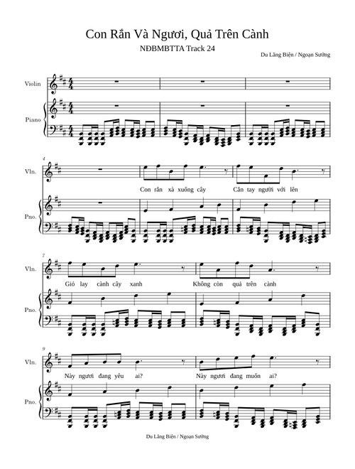 No.24 Con Rắn Và Ngươi, Quả Trên Cành – Du Lãng Biện