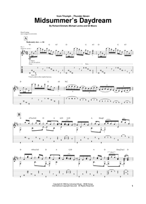 Play Official version of Magic power Sheet Music by Triumph for