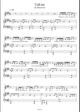 Free Shinedown sheet music | Download PDF or print on MuseScore.com