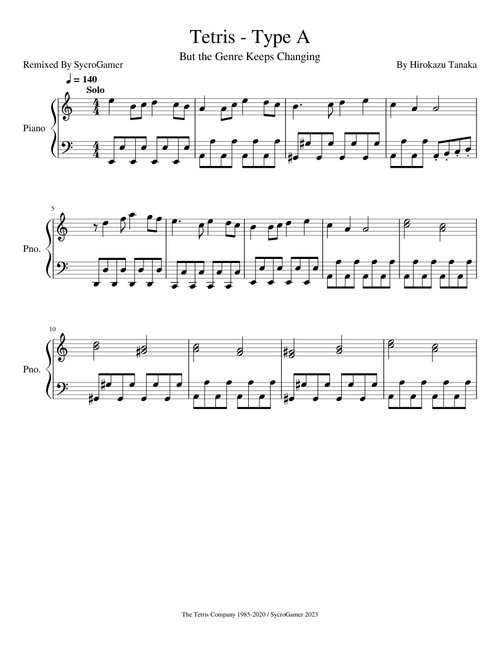 Tetris - Type A - But the Genre Keeps Changing