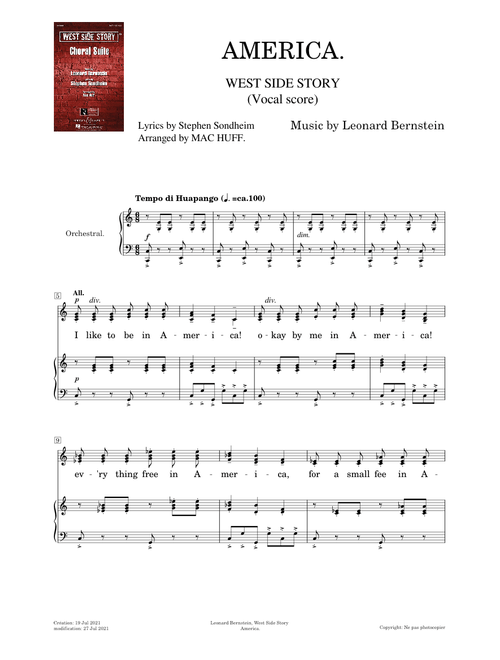 West Side Story, America - Leonard Bernstein