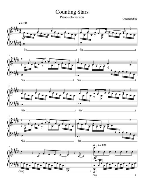 🎹Counting Stars - OneRepublic