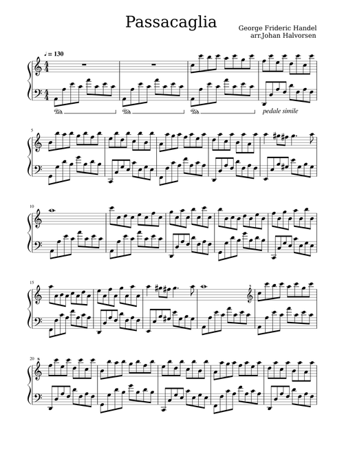 Passacaglia – Handel/Halvorsen