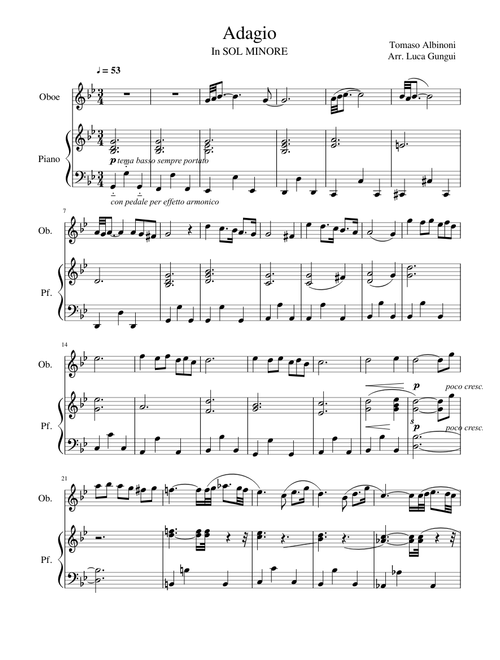 Adagio G minor, T. Albinoni