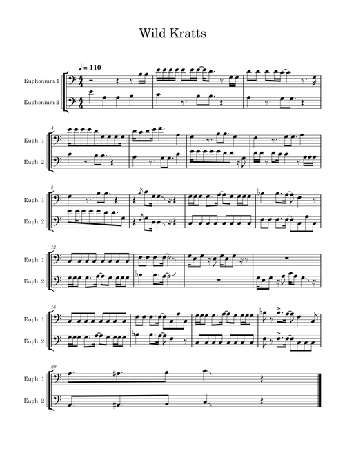 Wild Kratt's theme