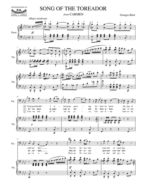 Song of the Toreador - Georges Bizet