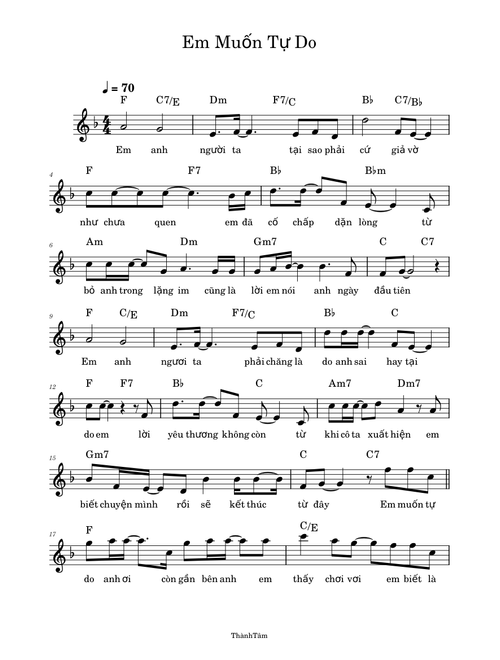 Em Muốn Tự Do – Thành Tâm 6